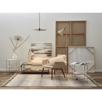 Панно декоративное с ручной росписью by feel, 80х80 см, бежевое