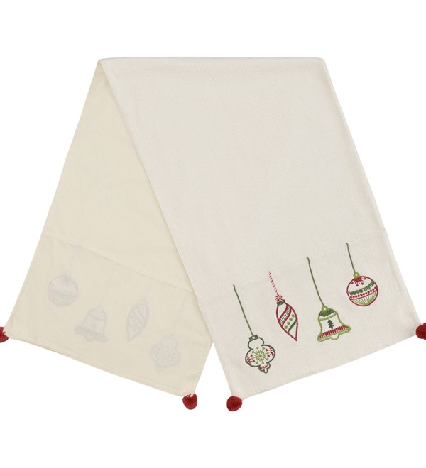 Дорожка с вышивкой christmas decorations из коллекции new year essential, 45х150 см