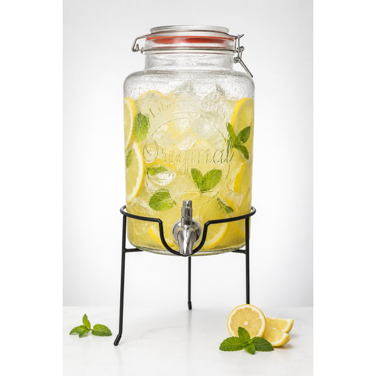 Диспенсер для напитков с подставкой maison jar, 5 л