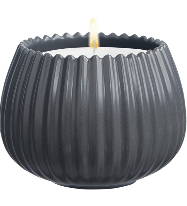 Свеча ароматическая vetiver & black cypress из коллекции edge, серый, 30 ч