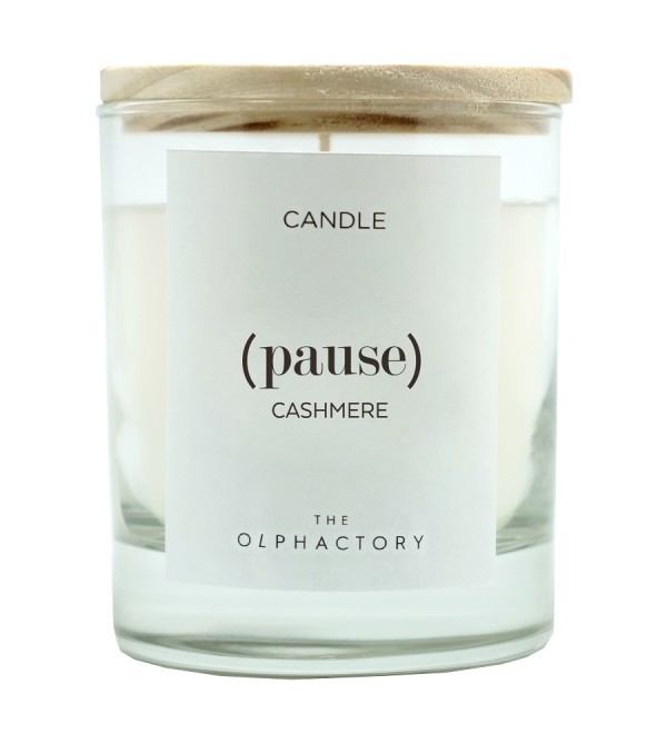 Свеча ароматическая the olphactory, pause, cashmere, 40 ч