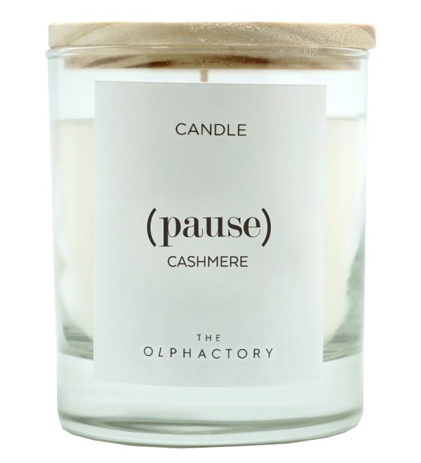 Свеча ароматическая the olphactory, pause, cashmere, 40 ч