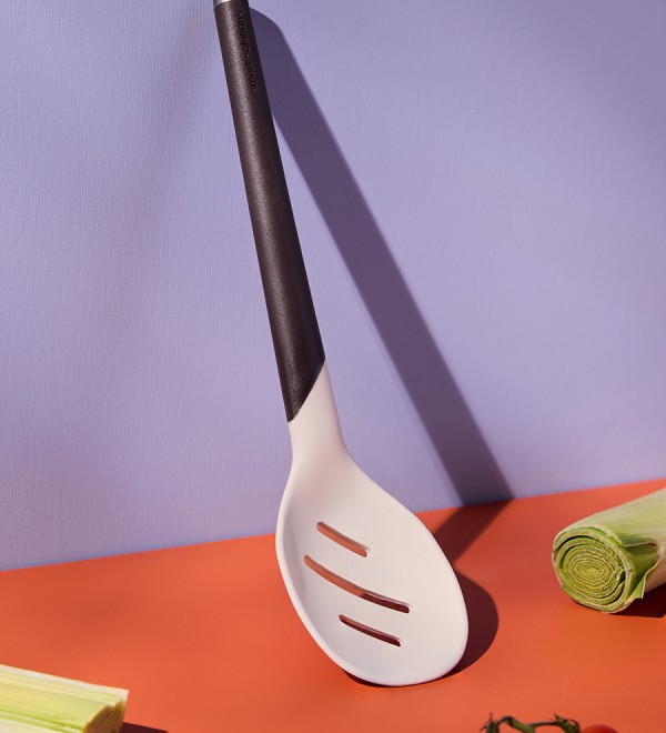 Шумовка smartchef, 31 см, бежевая/бордовая