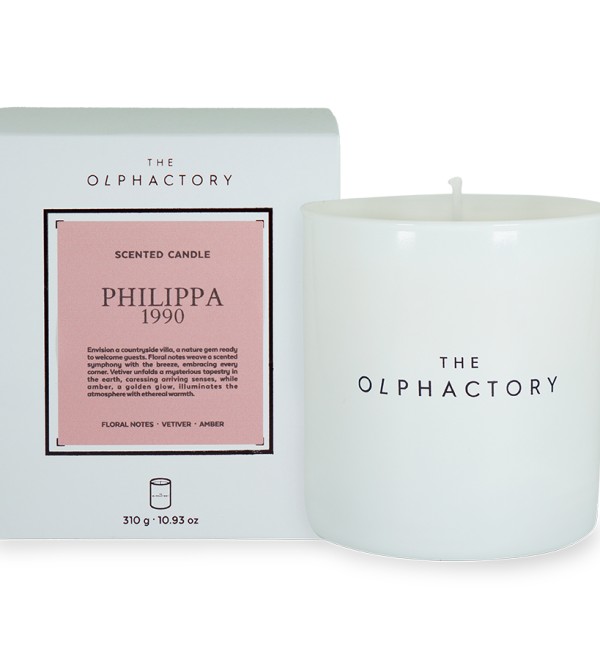 Свеча ароматическая the olphactory, white insignia, philippa 1990, 60 ч