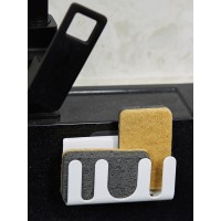 Набор губок для посуды из целлюлозы и кокосового волокна eco sponge, черные, 6 шт.