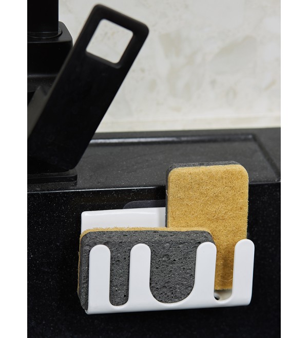 Набор губок для посуды из целлюлозы и кокосового волокна eco sponge, черные, 6 шт.
