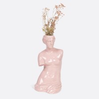Ваза для цветов venus, 31 см, розовая