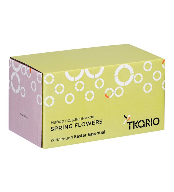 Набор подcвечников spring flowers из коллекции easter essential, 3 шт.