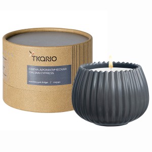 Свеча ароматическая italian cypress из коллекции edge, серый, 30 ч