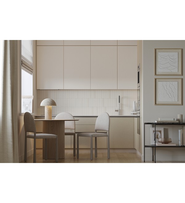 Лампа настольная texture sleek, D32x42 см, белая