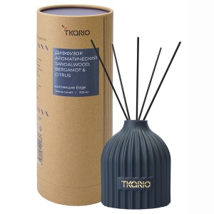 Диффузор ароматический sandalwood, bergamot & citrus из коллекции edge, 200 мл, тёмно-синий