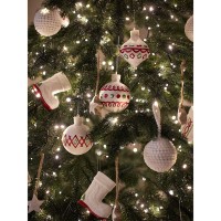 Набор ёлочных украшений fluffy white из коллекции new year essential, 3 шт.
