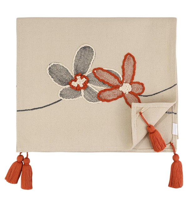Дорожка на стол stone flowers из коллекции ethnic, 45х150 см