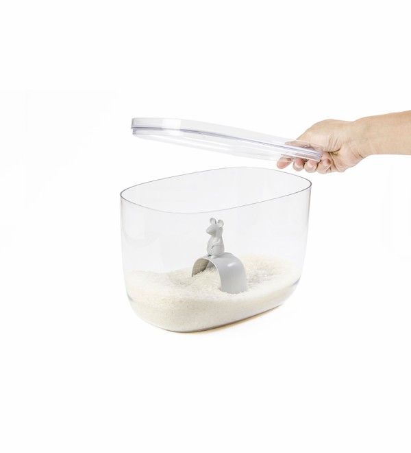 Контейнер с мерной ложкой lucky mouse, 7 л