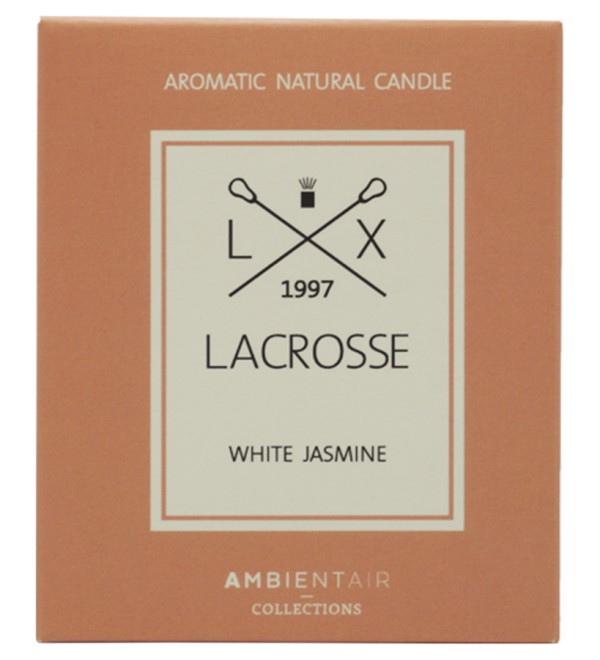 Свеча ароматическая lacrosse, white jasmine, 40 ч