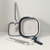 Швабра со складным ведром compact mop