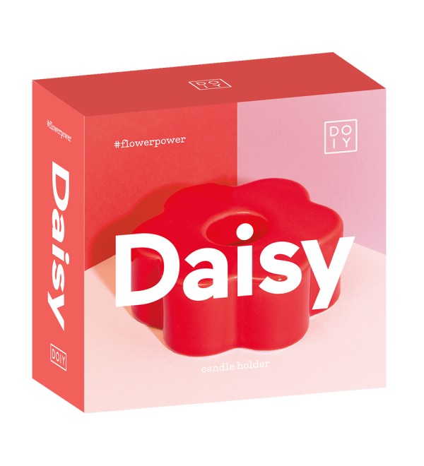 Подсвечник daisy, D8 см, красный
