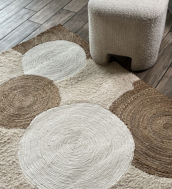 Ковер из джута, шерсти из хлопка agra из коллекции ethnic, 160х230см