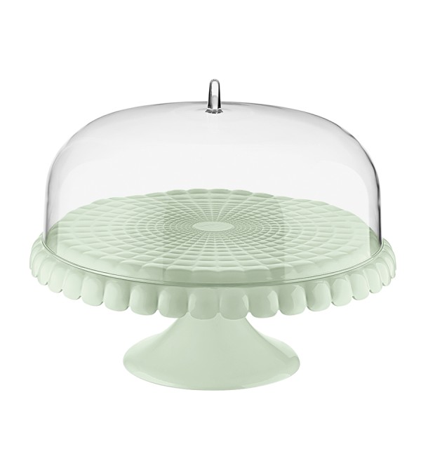 Блюдо для торта с крышкой tiffany, D30 см, зеленое