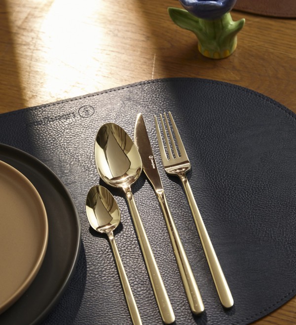 Набор столовых приборов pure, золотистые глянцевые, 24 пред.