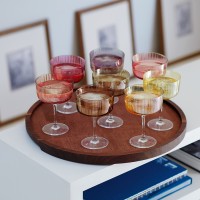 Набор бокалов для шампанского и коктейлей gems, 230 мл, янтарный, 4 шт.