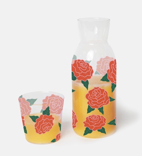 Набор из графина и стакана rose