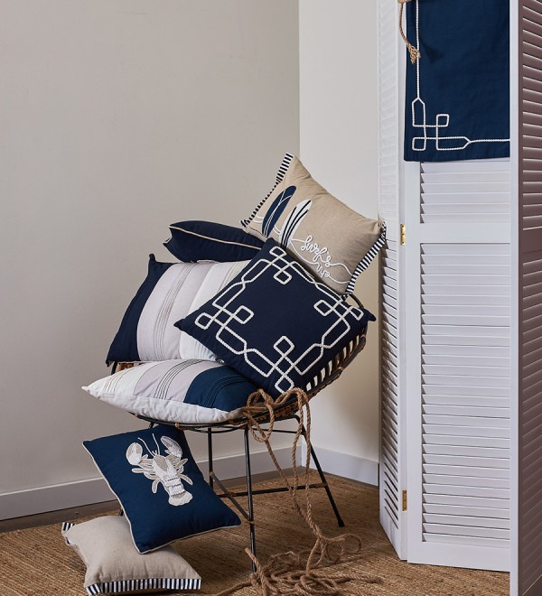 Подушка декоративная navy mood из коллекции sea treasures, 45х45 см