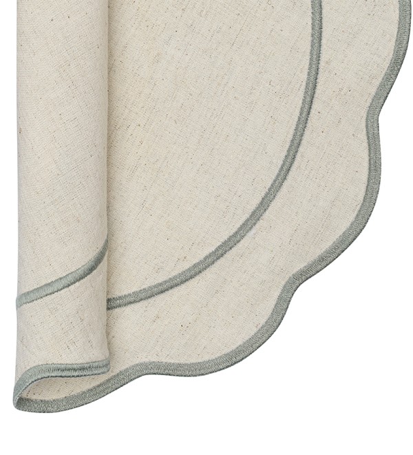 Салфетка под приборы anemone из коллекции trendy ruffles, D38 см, серый