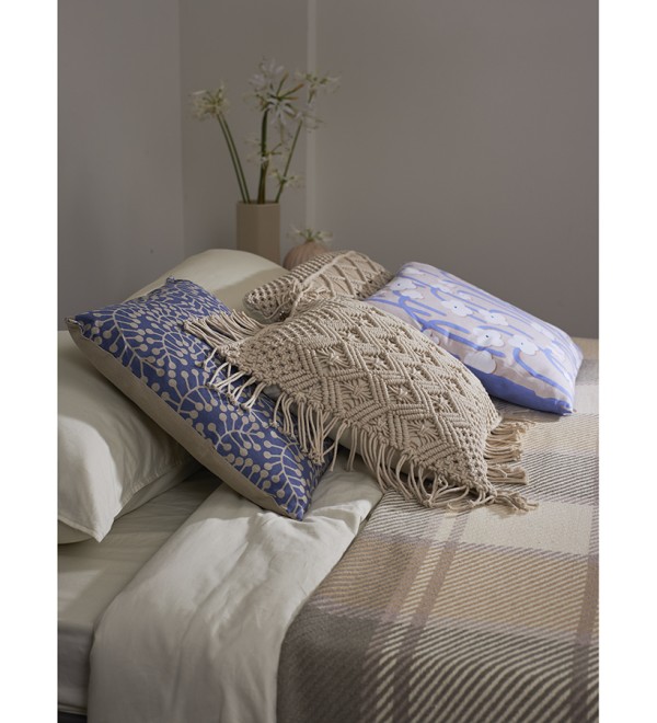 Покрывало из хлопка warm traditions бежево-серого цвета из коллекции essential, 230х250 см