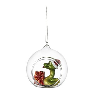 Ёлочная игрушка festive snake из коллекции new year essential