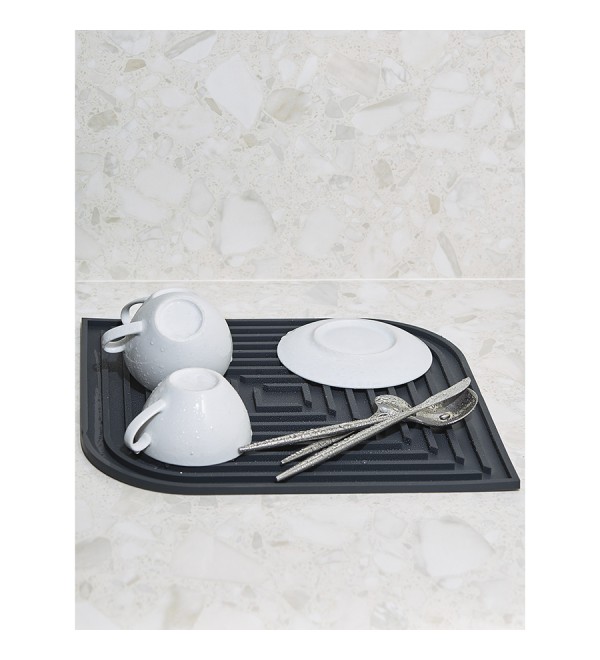 Коврик для сушки посуды dry flex, 34,6х44,6 см, графит