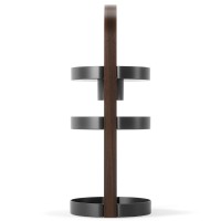 Органайзер для косметики bellwood, 20х50 см, черный/орех