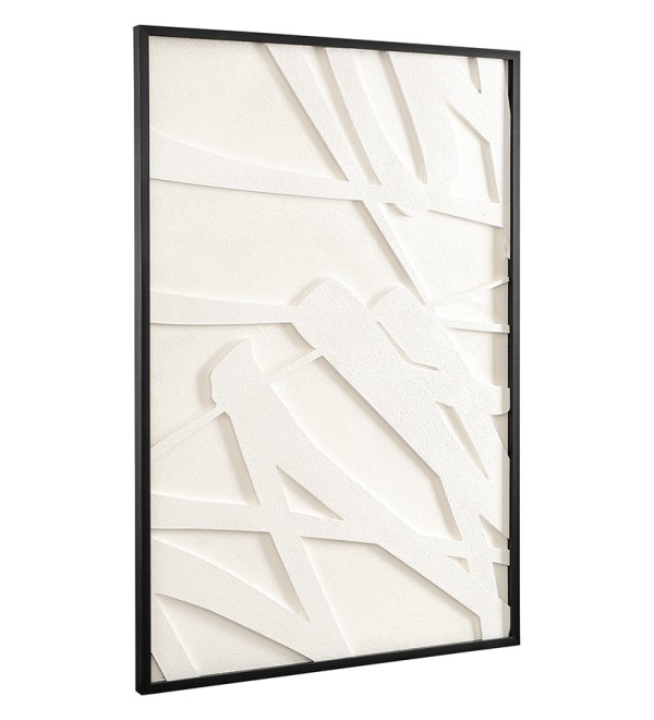 Панно декоративное с эффектом 3d minimalism, с черной рамой, 70х100 см
