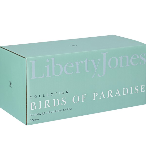 Форма для выпечки ржаного хлеба birds of paradise, fantail bird, 33х16 см