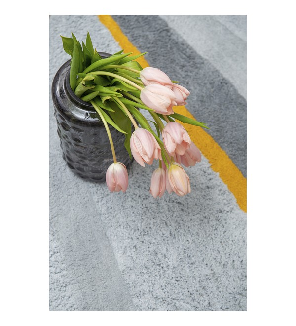 Ковер из хлопка с рисунком tulip field из коллекции terra, 160х230 см