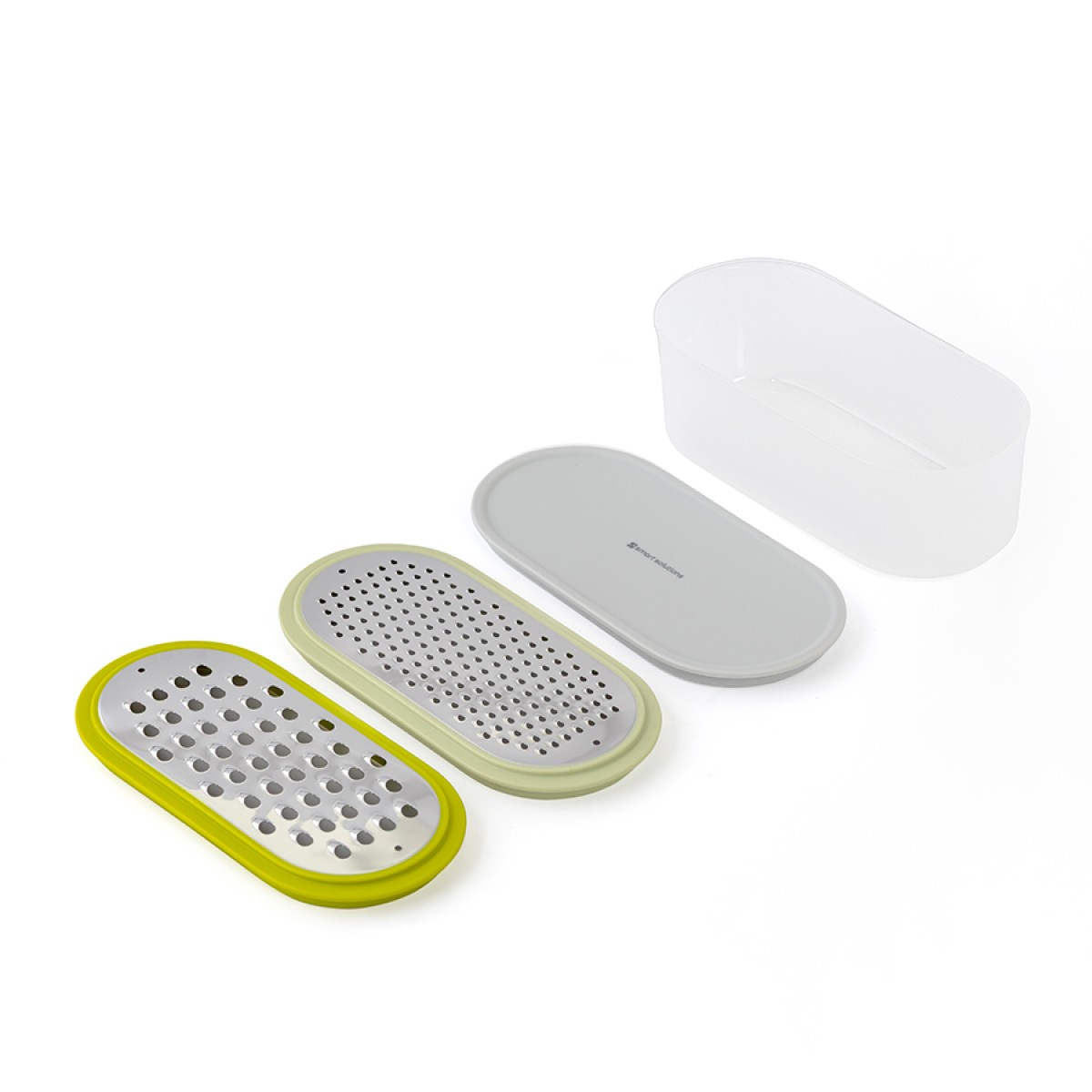 Терка с контейнером и крышкой smart helper, 20х10х9,5 см