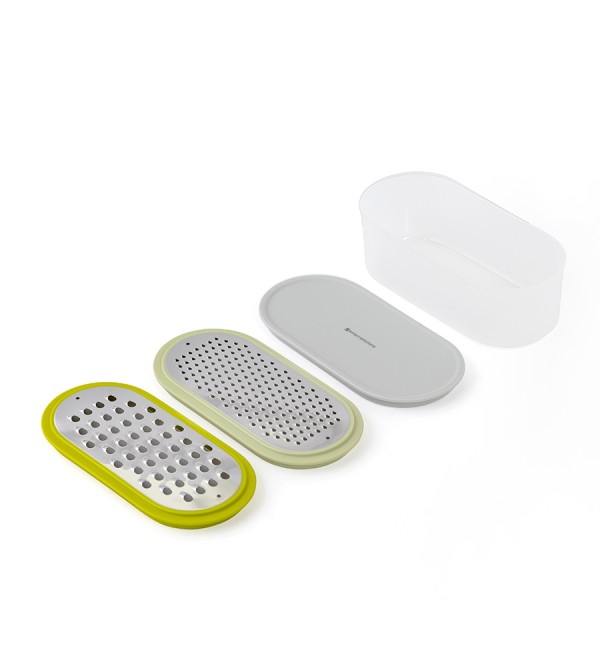 Терка с контейнером и крышкой smart helper, 20х10х9,5 см