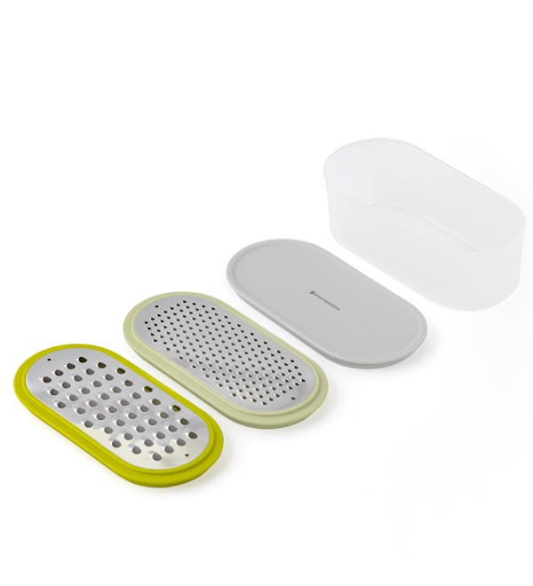 Терка с контейнером и крышкой smart helper, 20х10х9,5 см