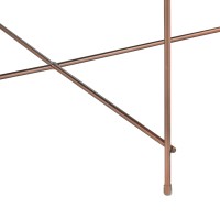 Столик josen, D85 см, розовый/медный
