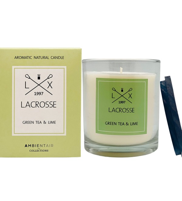 Свеча ароматическая lacrosse, green tea&lime, 60 ч
