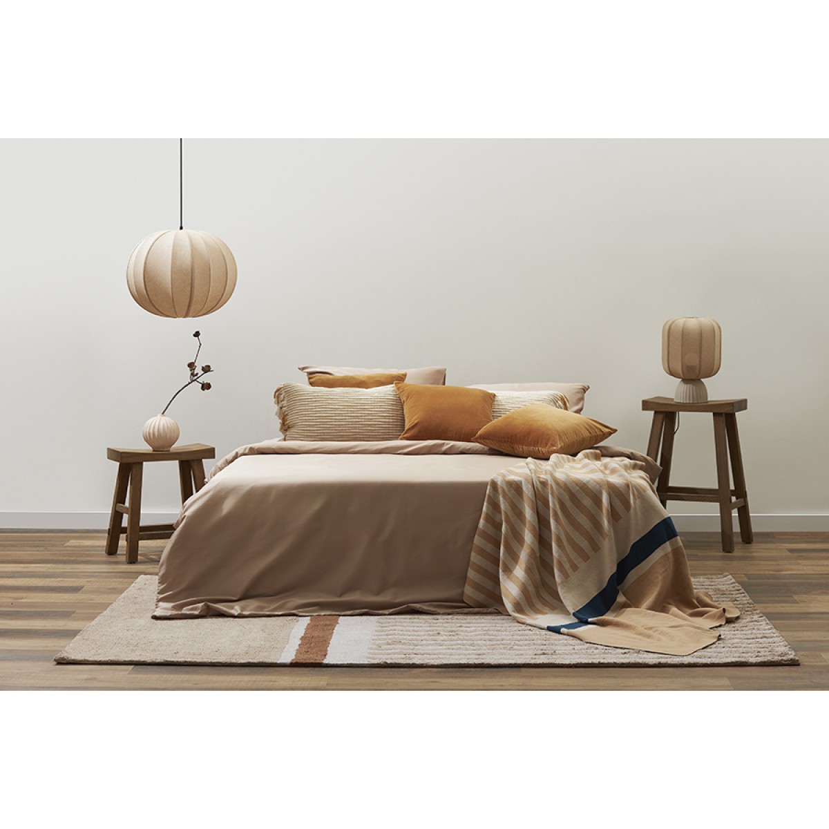 Чехол на подушку горчичного цвета clouds из коллекции ethnic, 35х60 см