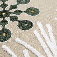 Подушка декоративная с вышивкой snow flakes из коллекции new year essential, 45х45 см