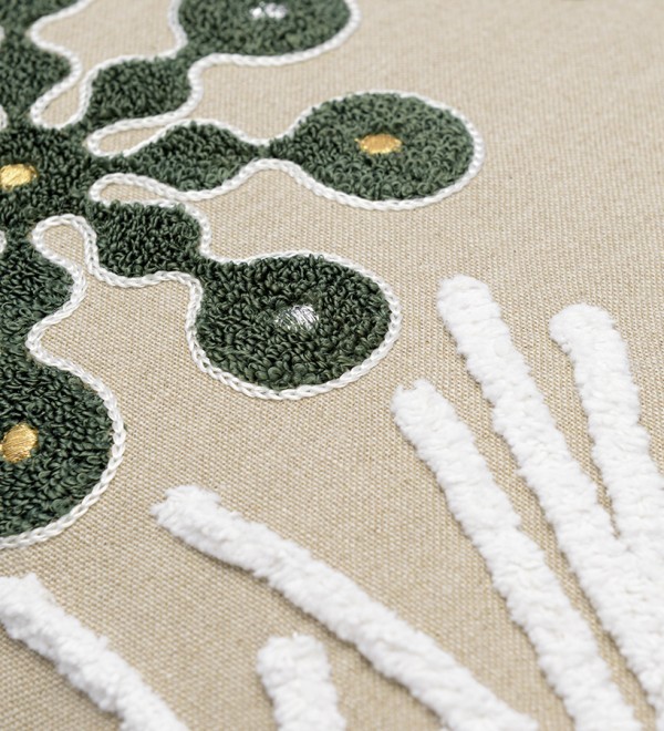 Подушка декоративная с вышивкой snow flakes из коллекции new year essential, 45х45 см