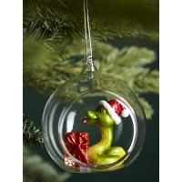 Ёлочная игрушка festive snake из коллекции new year essential