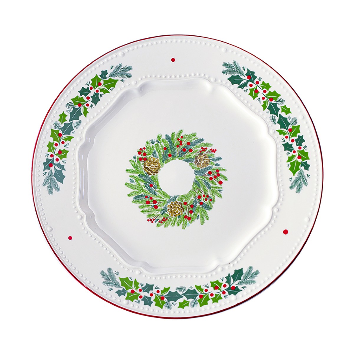 Набор из четырех тарелок nordic winter из коллекции new year essential, D23 см