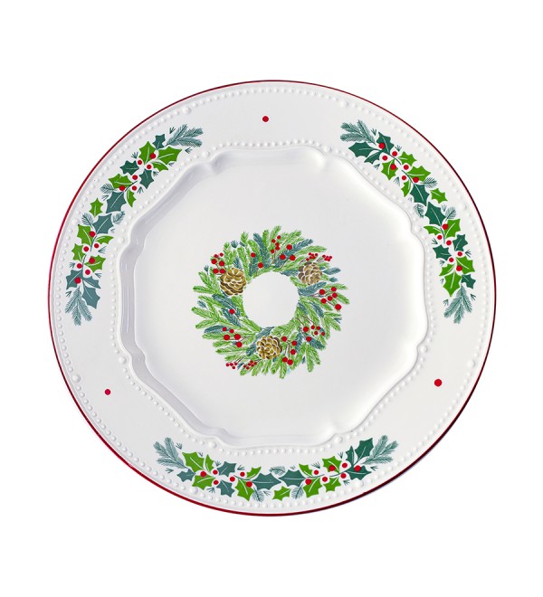 Набор из четырех тарелок nordic winter из коллекции new year essential, D23 см