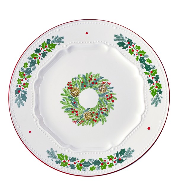 Набор из четырех тарелок nordic winter из коллекции new year essential, D23 см