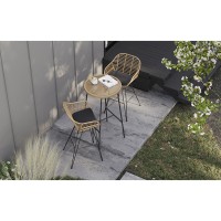 Стул барный vetle bent, ротанг