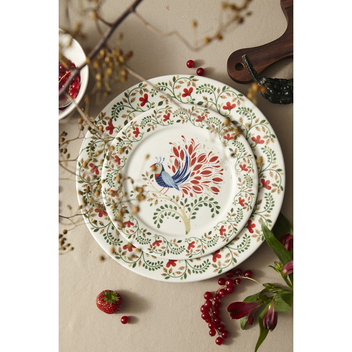 Тарелка fantail bird из коллекции birds of paradise, D21 см