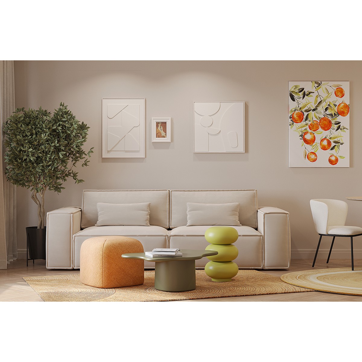 Панно декоративное с эффектом 3d minimalism bubble, 60х60 см